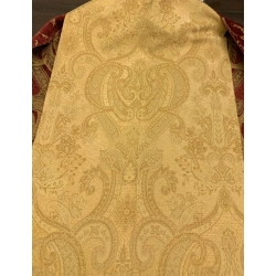 Francuski żakard gobelinowy złoty